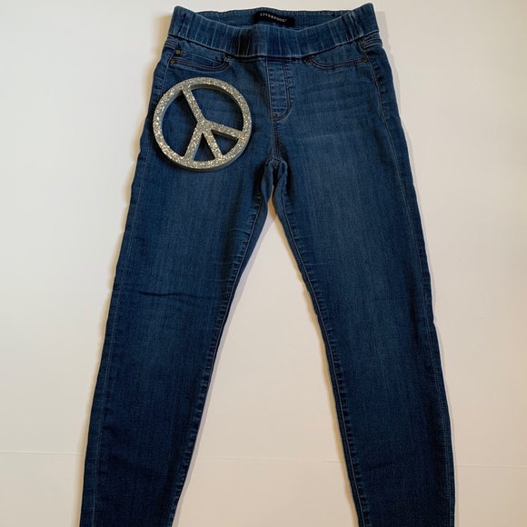 Liverpool Jeans Jeggings Elastic Waist Size 4 - Picture 1 of 6